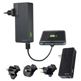 Caricatore da parete & portatile usb - 3000 mah - leitz complete