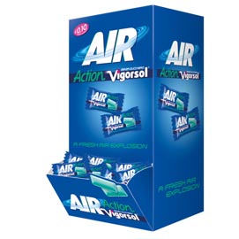 Chewing gum vigorsol air - scatola da 250 pezzi