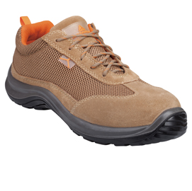 Calzatura di sicurezza asti s1p src - pelle scamosciata/poliestere mesh - numero 37 - beige - deltaplus