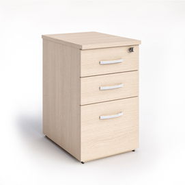 Cassettiera agorà compact - 44x60x73 cm - 3 cassetti - rovere - artexport