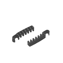 Coppia ganci di unione per sedute serie dado - regolabile - nero - unisit