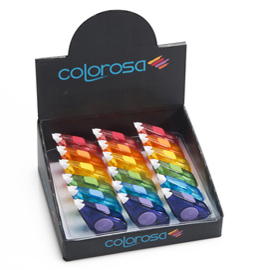 Correttore a nastri ergonomico colorosa - 5mmx6mt - colori assortiti - riplast- espositore 18 pz