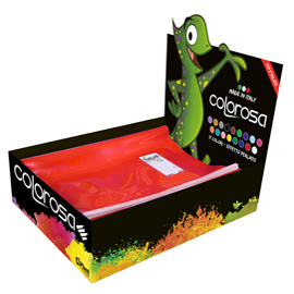 Copertine coprimaxi colorosa - colori assortiti - riplast - espositore 60 pezzi