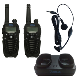 Coppia di ricetrasmettitori zd 360 con vox - frequenza pmr 446 mhz - zodiac melchioni