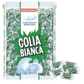 Caramelle golia bianca - busta da 1kg (400 pezzi circa)
