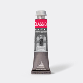 Colore a olio - extrafine - 20 ml - carminio  permanente - maimeri