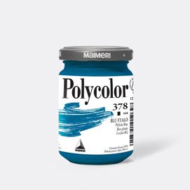 Colore vinilico polycolor - 140 ml - blu ftalo - maimeri