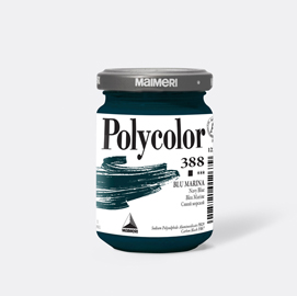 Colore vinilico polycolor - 140 ml - blu marino - maimeri