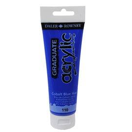 Colore acrilico fine graduate - 120 ml - blu cobalto imitazione - daler rowney