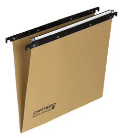 Cartella sospesa cassetto cartesio - 33 cm - fondo v - 31,2x25 cm - avana - bertesi