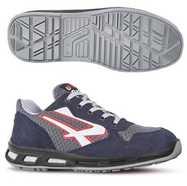 Calzatura di sicurezza active s1p src red lion - pelle scamosciata morbida - numero 46 - blu - u-power