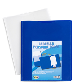 Cartella in pp personal - cover blu - 24x32 cm - iternet - conf. 5 pezzi