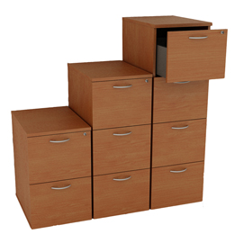 Classificatore - 2 cassetti - 49x55x73,2 cm - noce chiaro - artexport