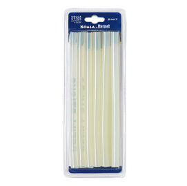 Colla termofusibile in stick - lunghezza 20 cm - diametro 11 mm - koala - blister da 12 refill (227 gr)