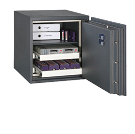 Cassaforte ignifuga - 65,9x63x64,8 cm - 118 lt - supporti magnetici - grigio scuro - format