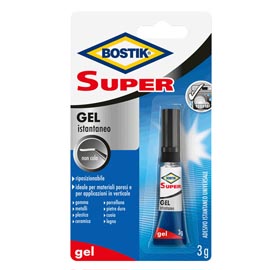 Colla istantanea universale - 3 gr - ultra rapdio gel - trasparente - bostik
