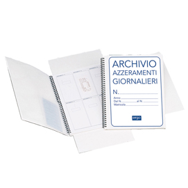 Cartellina azzeramenti giornalieri - 13 fogli - 156 alloggiamenti - 31x24,5cm - 1820azt00 - flex