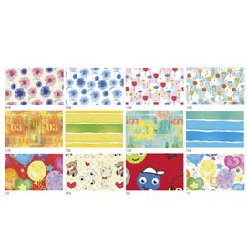Carta regalo - 2 m x 70 cm - fantasie assortite - sadoch - espositore 50 rotoli