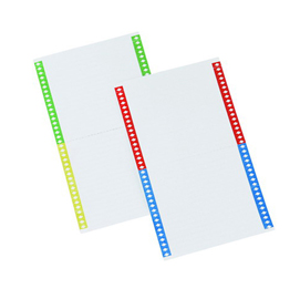 Cartellini per cartelle sospese - 34 cartoncini per foglio - 140mm - conf. 10 fogli