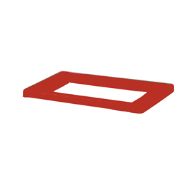 Coperchio per contenitore bob color - 20x2 cm - rosso - medial international