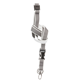 Cordoncini per portabadge - catatarifrangenti - bianco neon - 3l - conf. 10 pezzi