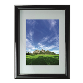 Cornice in legno e crilex - a4 - nero - methodo