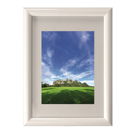 Cornice in legno e crilex - a4 - bianco - methodo