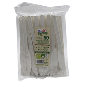 Coltelli compact in cpla - 177mm - bianchi - dopla - conf. 50 pezzi