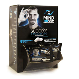 Chewing gum integratore alimentare mind the gum - box da 50 bustine da 3 gomme