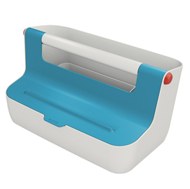 Cassetta portaoggetti con maniglia cosy - blu - leitz