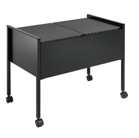 Carrello per cartelle sospese - economy 100 duo - nero - durable
