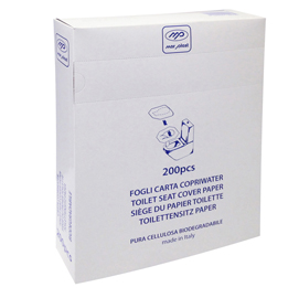 Copri water rettangolare - in carta - 42 x 37,5 cm - mar plast - conf. 200 pezzi