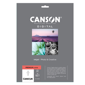 Carta inkjet premium - a4 - 255 gr - lucida - 20 fogli - canson