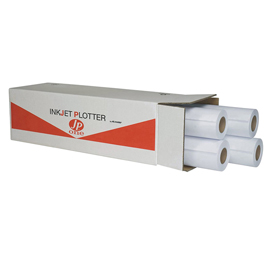 Carta jp one p.90m - per plotter inkjet - 610 mm x 50 mt - 90 gr - bianco opaco - as marri