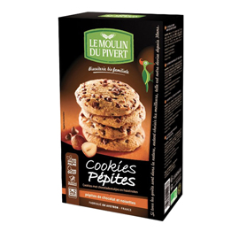 Cookies cioccolato e nocciola - 175 gr - le moulin du privert