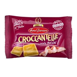 Croccantelle - in sacchetto - 35 gr - gusto bacon - brancato