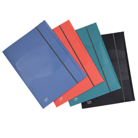 Cartella 3l osmose recyc - c/elastico - pp -  f.to utile 24 x 33 cm - colori assortiti - favorit