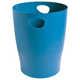 Cestino gettacarte ecobin bee blue - 15 l - turchese - exacompta