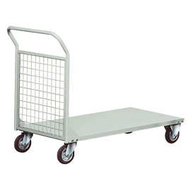 Carrello da lavoro - 1 sponda rete - 300 kg - grigio - tecnotelai
