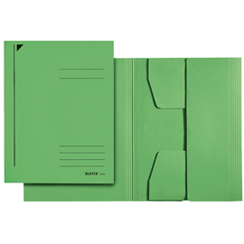 Cartellina 3 lembi - 430 gr - 24,3 x 34 cm - verde - leitz - conf. 25 pezzi