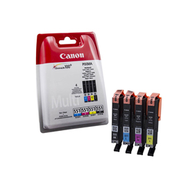 Canon - cartucce ink - c/m/y/k - 6509b008 - 7ml cad