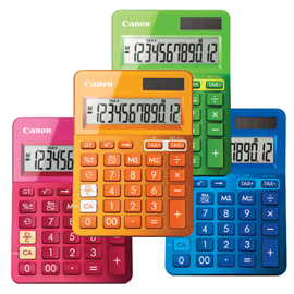 Canon calcolatrice ls-123k-mor emea dbl arancione