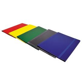 Cartella c/elastico piatto - dorso variabile - verde - starline