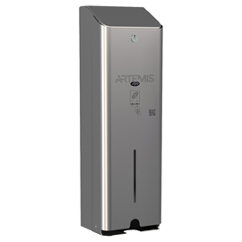 Dispenser assorbenti artemis - 1 colonna - acciaio - inox lucido - mar plast
