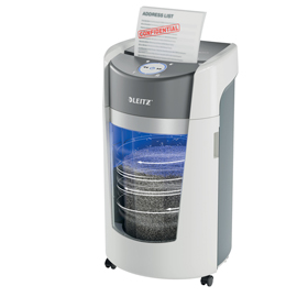 Distruggidocumenti office p5 - taglio a frammenti 2x15 mm - leitz iq