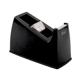 Dispenser per nastro adesivo - 33 m - nero - lebez