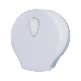 Dispenser carta igienica stileco - rotolo mini jumbo - 12,5 x 25,3 x 27,2 cm - abs - bianco - medial international