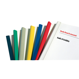 Dorsetti tondi per rilegatura - 8 mm - verde - fellowes - scatola 50 pezzi