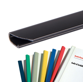 Dorsetti triangolari per rilegatura - 11 mm - nero - fellowes - scatola 30 pezzi