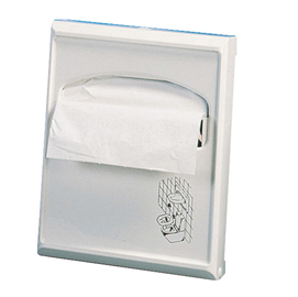 Dispenser per carta copriwater mini - 23x5,5x29,5 cm - bianco - mar plast